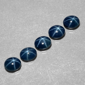  ct natürliche blauer Stern-Saphir-Edelsteine, Oval Schliff, Lichtdurchlässig