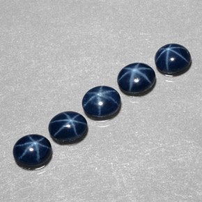  ct natürliche blauer Stern-Saphir-Edelsteine, Oval Schliff, Lichtundurchlässig