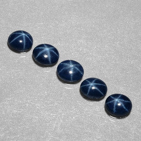  ct natürliche blauer Stern-Saphir-Edelsteine, Oval Schliff, Lichtundurchlässig