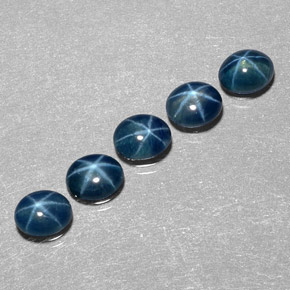  ct natürliche blauer Stern-Saphir-Edelsteine, Transparent, Transparent / Lichtdurchlässig