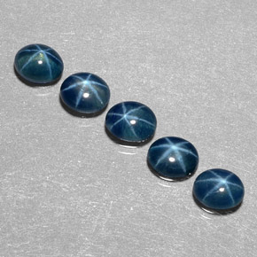  ct natürliche blauer Stern-Saphir-Edelsteine, Transparent, Transparent / Lichtdurchlässig