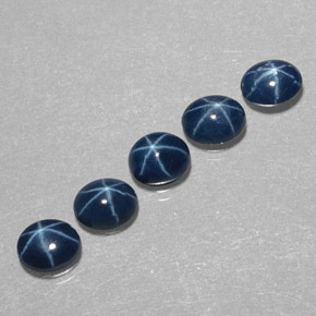  ct natürliche blauer Stern-Saphir-Edelsteine, Oval Schliff, Lichtundurchlässig