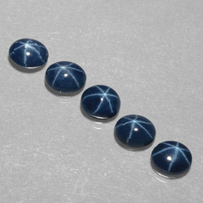  ct natürliche blauer Stern-Saphir-Edelsteine, Oval Schliff, Lichtundurchlässig