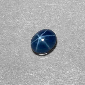 0,46 ctw natürlicher blauer Stern-Saphir, Transparent, Transparent / Lichtdurchlässig