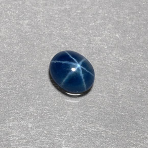 0,46 ctw natürlicher blauer Stern-Saphir, Transparent, Transparent / Lichtdurchlässig