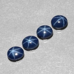  ct natürliche blauer Stern-Saphir-Edelsteine, Oval Schliff, Lichtundurchlässig