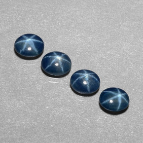  ct natürliche blauer Stern-Saphir-Edelsteine, Transparent, Transparent / Lichtdurchlässig