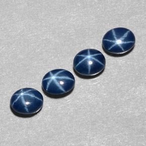  ct natürliche blauer Stern-Saphir-Edelsteine, Oval Schliff, Lichtundurchlässig