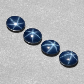  ct natürliche blauer Stern-Saphir-Edelsteine, Oval Schliff, Lichtundurchlässig