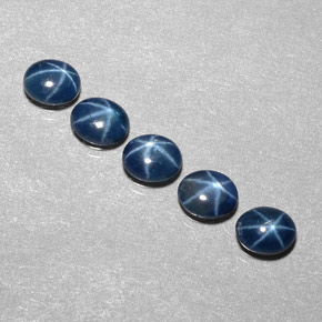  ct natürliche blauer Stern-Saphir-Edelsteine, Transparent, Transparent / Lichtdurchlässig