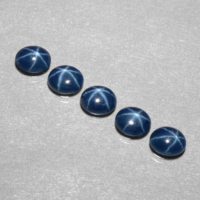  ct natürliche blauer Stern-Saphir-Edelsteine, Oval Schliff, Lichtundurchlässig