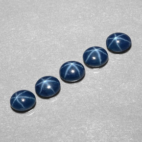  ct natürliche blauer Stern-Saphir-Edelsteine, Oval Schliff, Lichtundurchlässig