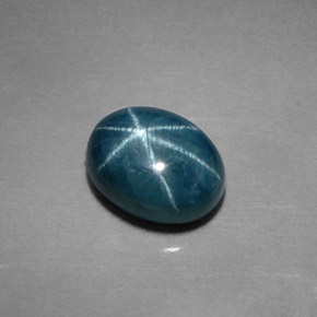 2,14 ctw natürlicher blauer Stern-Saphir, Oval Schliff, Lichtundurchlässig