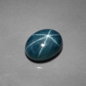 2,14 ctw natürlicher blauer Stern-Saphir, Oval Schliff, Lichtundurchlässig