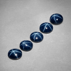  ct natürliche blauer Stern-Saphir-Edelsteine, Oval Schliff, Lichtundurchlässig