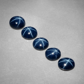  ct natürliche blauer Stern-Saphir-Edelsteine, Oval Schliff, Lichtundurchlässig