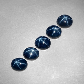  ct natürliche blauer Stern-Saphir-Edelsteine, Oval Schliff, Lichtdurchlässig