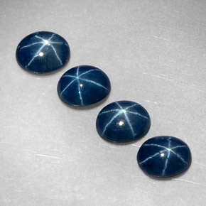  ct natürliche blauer Stern-Saphir-Edelsteine, Oval Schliff, Lichtdurchlässig