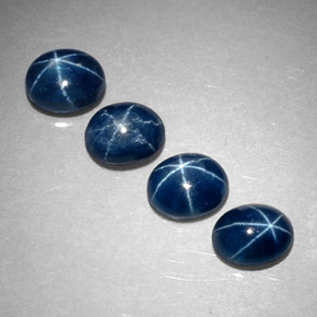  ct natürliche blauer Stern-Saphir-Edelsteine, Oval Schliff, Lichtdurchlässig