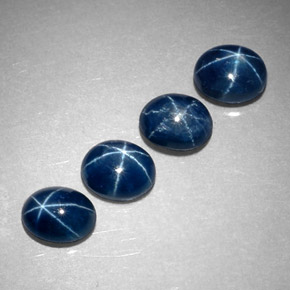  ct natürliche blauer Stern-Saphir-Edelsteine, Oval Schliff, Lichtdurchlässig