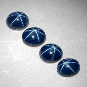  ct natürliche blauer Stern-Saphir-Edelsteine, Oval Schliff, Lichtundurchlässig