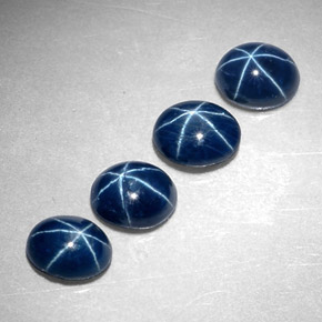  ct natürliche blauer Stern-Saphir-Edelsteine, Oval Schliff, Lichtundurchlässig