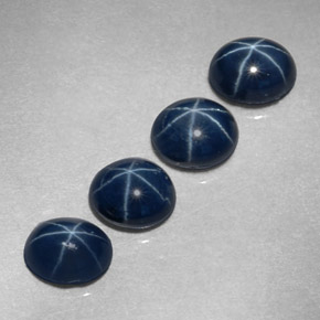  ct natürliche blauer Stern-Saphir-Edelsteine, Oval Schliff, Lichtundurchlässig
