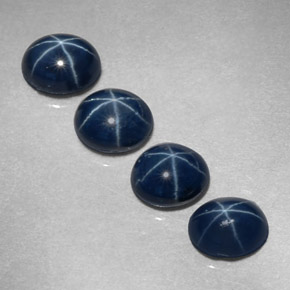  ct natürliche blauer Stern-Saphir-Edelsteine, Oval Schliff, Lichtundurchlässig