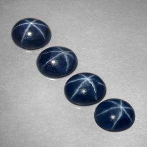  ct natürliche blauer Stern-Saphir-Edelsteine, Oval Schliff, Lichtundurchlässig