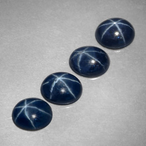  ct natürliche blauer Stern-Saphir-Edelsteine, Oval Schliff, Lichtundurchlässig