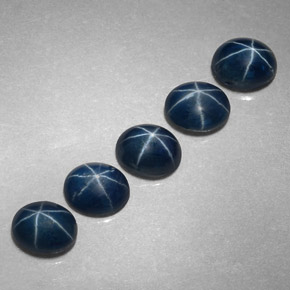  ct natürliche blauer Stern-Saphir-Edelsteine, Oval Schliff, Lichtundurchlässig