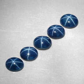  ct natürliche blauer Stern-Saphir-Edelsteine, Oval Schliff, Lichtundurchlässig