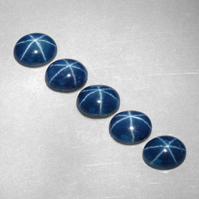  ct natürliche blauer Stern-Saphir-Edelsteine, Oval Schliff, Lichtundurchlässig