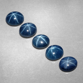  ct natürliche blauer Stern-Saphir-Edelsteine, Oval Schliff, Lichtdurchlässig