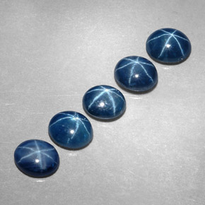  ct natürliche blauer Stern-Saphir-Edelsteine, Oval Schliff, Lichtdurchlässig