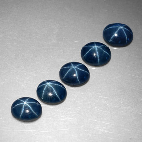  ct natürliche blauer Stern-Saphir-Edelsteine, Oval Schliff, Lichtdurchlässig