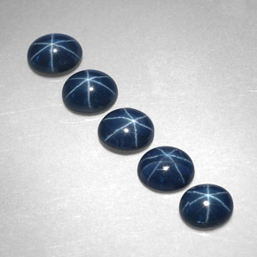  ct natürliche blauer Stern-Saphir-Edelsteine, Oval Schliff, Lichtundurchlässig