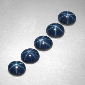  ct natürliche blauer Stern-Saphir-Edelsteine, Oval Schliff, Lichtundurchlässig