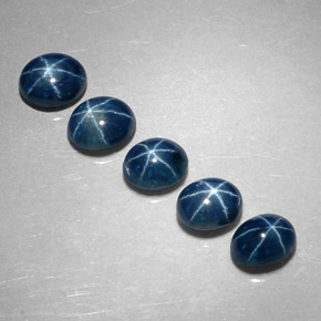  ct natürliche blauer Stern-Saphir-Edelsteine, Oval Schliff, Lichtdurchlässig