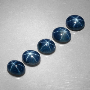  ct natürliche blauer Stern-Saphir-Edelsteine, Oval Schliff, Lichtdurchlässig