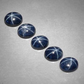  ct natürliche blauer Stern-Saphir-Edelsteine, Oval Schliff, Lichtundurchlässig