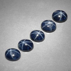  ct natürliche blauer Stern-Saphir-Edelsteine, Oval Schliff, Lichtundurchlässig