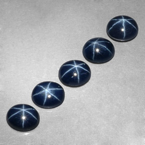  ct natürliche blauer Stern-Saphir-Edelsteine, Oval Schliff, Lichtundurchlässig