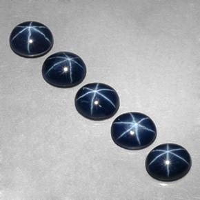  ct natürliche blauer Stern-Saphir-Edelsteine, Oval Schliff, Lichtundurchlässig
