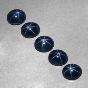  ct natürliche blauer Stern-Saphir-Edelsteine, Oval Schliff, Lichtundurchlässig