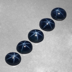  ct natürliche blauer Stern-Saphir-Edelsteine, Oval Schliff, Lichtundurchlässig