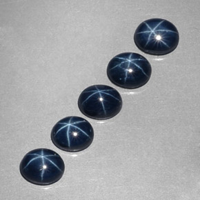  ct natürliche blauer Stern-Saphir-Edelsteine, Oval Schliff, Lichtundurchlässig