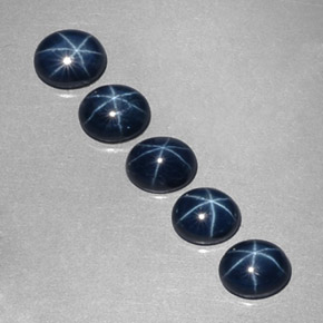  ct natürliche blauer Stern-Saphir-Edelsteine, Oval Schliff, Lichtundurchlässig