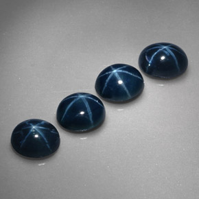  ct natürliche blauer Stern-Saphir-Edelsteine, Oval Schliff, Lichtundurchlässig