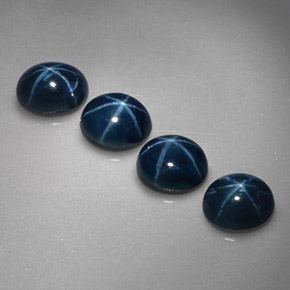  ct natürliche blauer Stern-Saphir-Edelsteine, Oval Schliff, Lichtundurchlässig